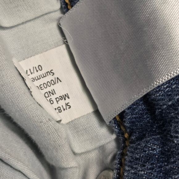 Banana Republic Girlfriend Jeans Women 25 Blue Distressed Stretch Casual - Picture 6 of 7